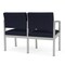 Lesro Navy/Midnight Seat, 2 Seat Sofa, 43.5 W 24.5 L 32 H, Open House Solid Color Fabric Seat LS2101 - alternate 2